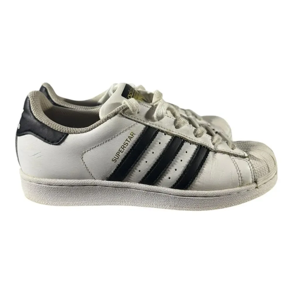 Adidas Originals Superstar Sneakers Womens Size 6 White Black Stripes